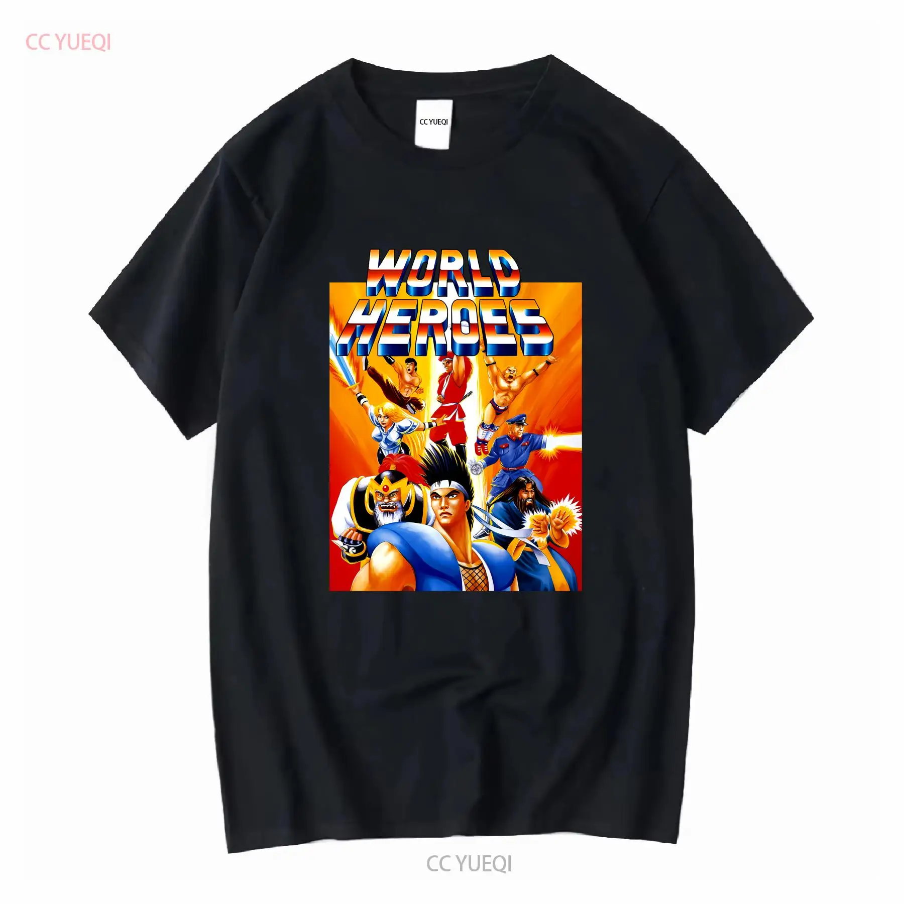 Retro Gaming T Shirt - Heróis mundiais clássico neo geo vídeo