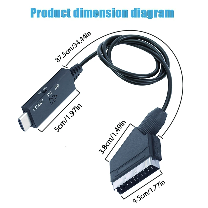 Conversor SCART para HDMI – Ad - Scart To Hdmi avaliação e preço