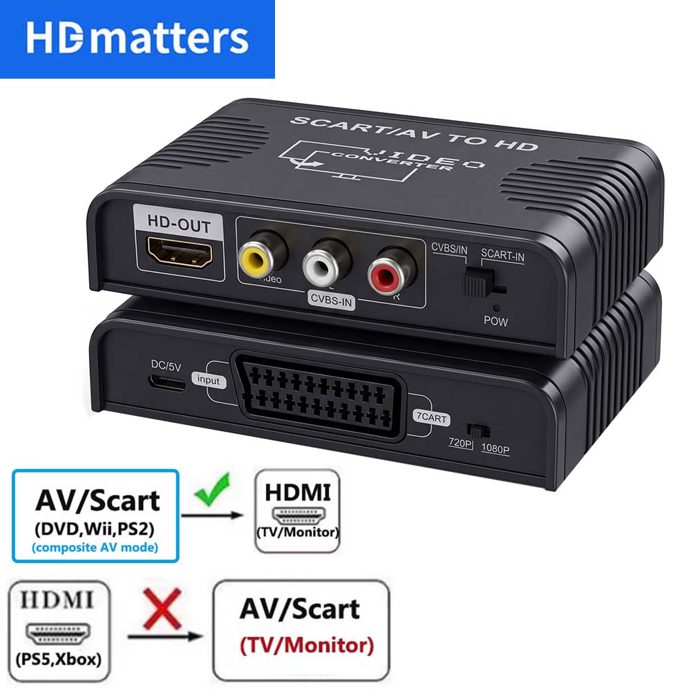 Conversor Scart para HDMI 2-em - Scart To Hdmi avaliação e preço